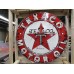 New Texaco Gasoline Motor Oils Porcelain Neon Sign - 48" Diameter